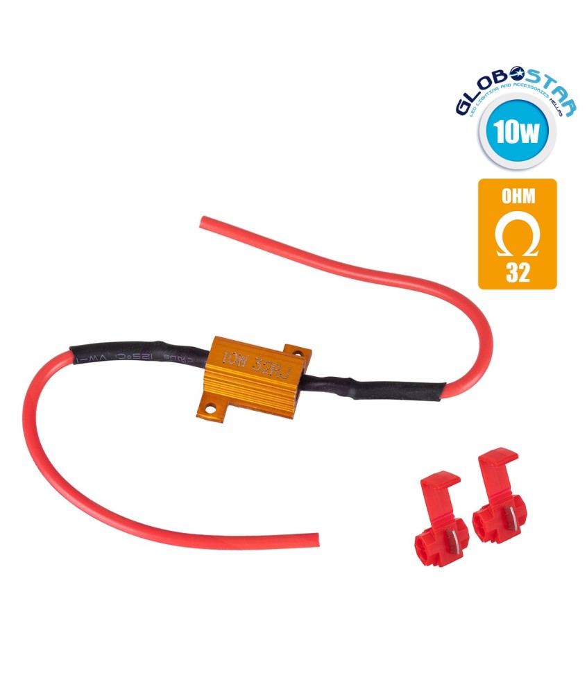 GloboStar® 81646 Βατική Αντίσταση Ακύρωσης Ένδειξης Βλάβης Can-Bus 10W 32 Ohm